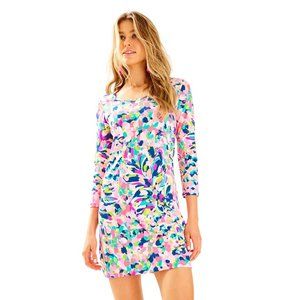 Lilly Pulitzer Beacon Dress size Xl Pina Colada Club colorful summer puma cotton